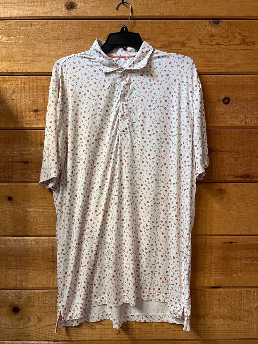 Johnnie-O Featherweight Performance Polo in cocktail print